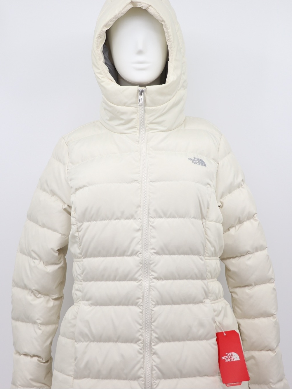 New The North Face Women’s Medium Gotham Quilted Down Parka II Vintage White - Picture 2 of 16